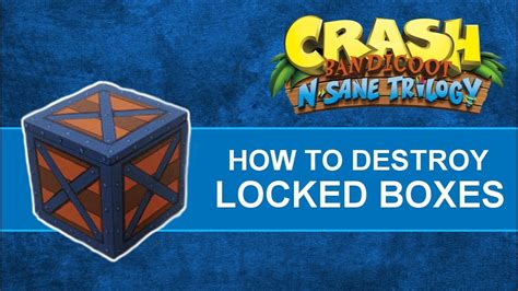 nsane trilogy how to break metal boxes|how to break boxes in crash.